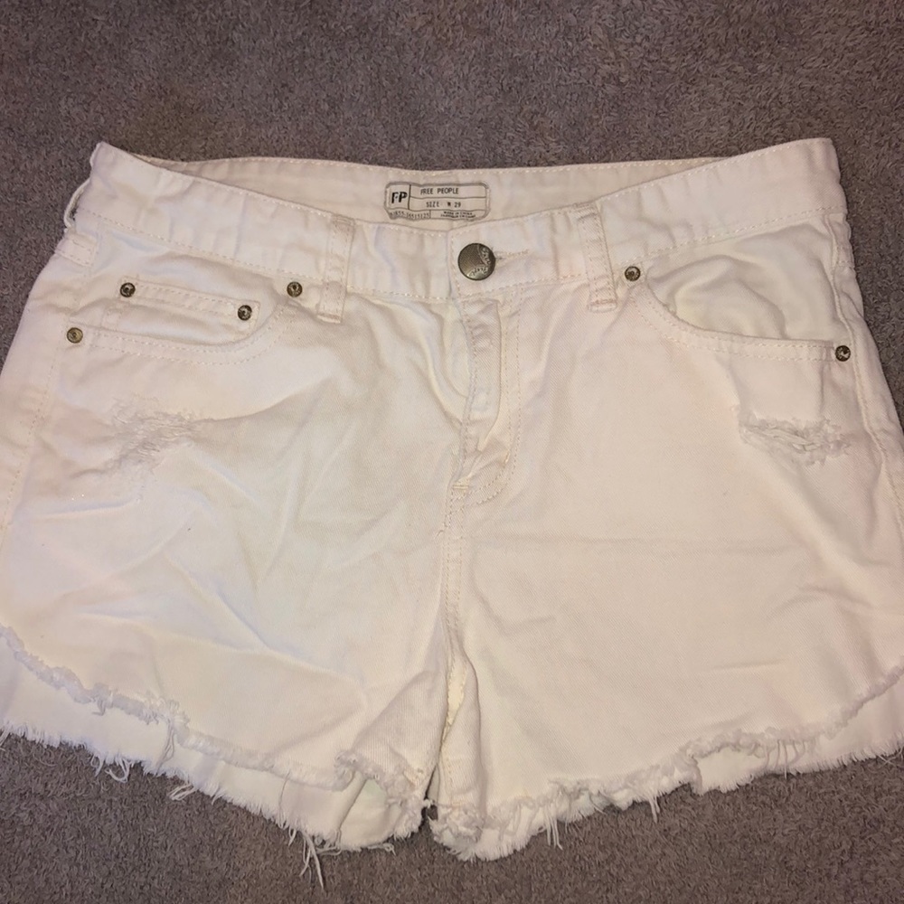 Free people denim shorts